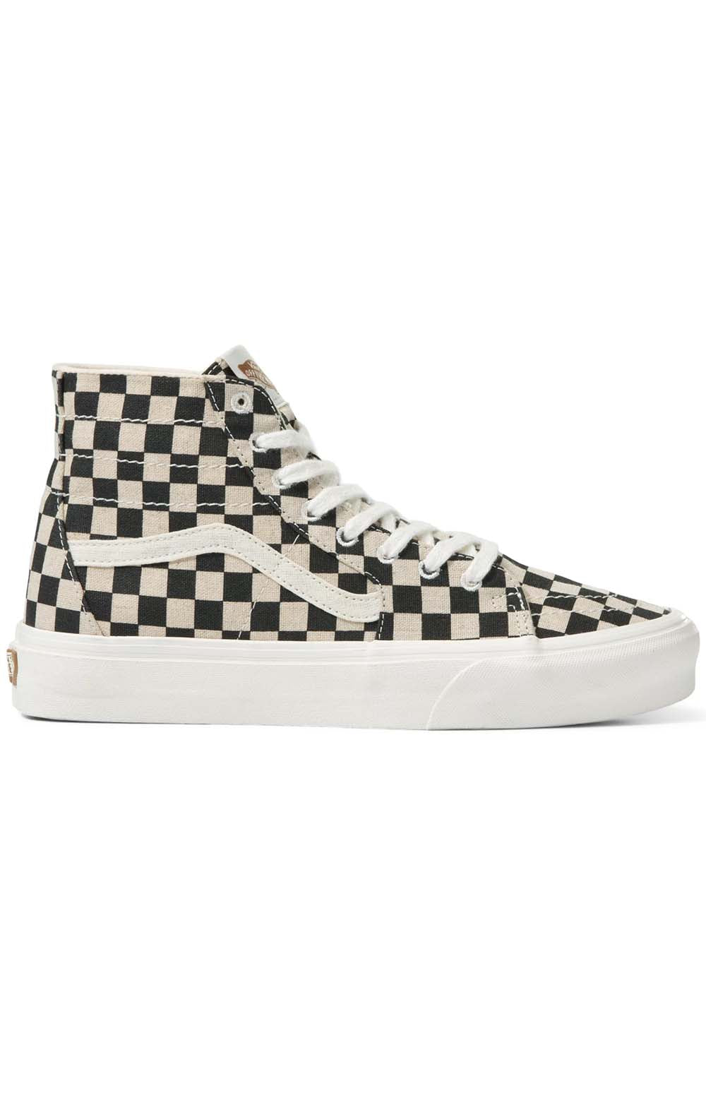 (KRU705) Eco Theory Sk8-Hi Tapered Shoes - Checkerboard