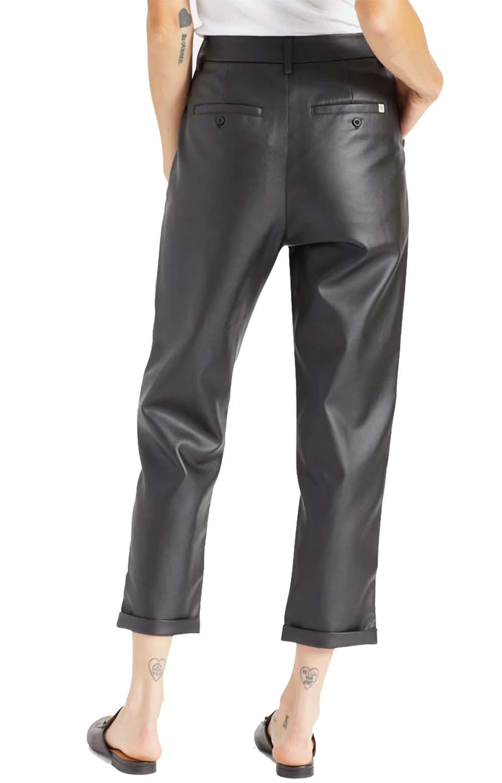 Aberdeen Leather Trouser Pant - Black