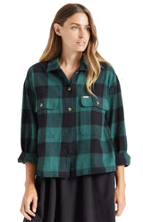 Emerald Bowery Long Sleeve Flannel Shirt