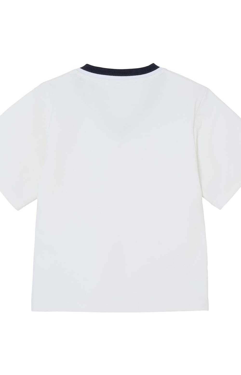 Contrast Collar T-Shirt - White