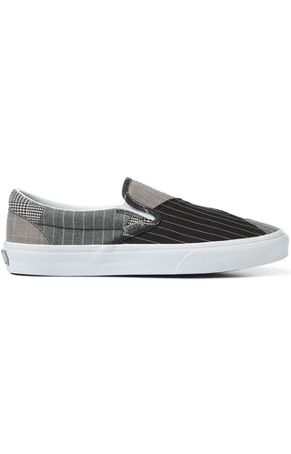 (Q4NHMU) Classic Slip-On Patchwork Shoes - Conference Call Suiting Grey