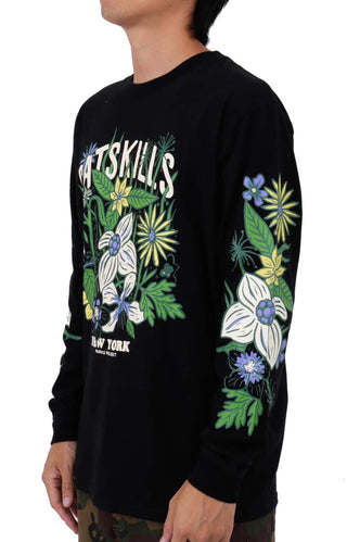 Catskills Flower Patch L/S Shirt - Black