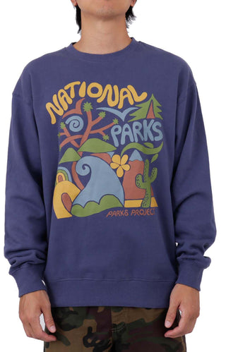 National Parks Whirled Crewneck - Navy
