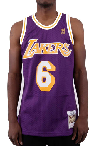 Mitchell & Ness Los Angeles Lakers Road 1996-97 Shaquille O'Neal Swingman Jersey, XL, Purple