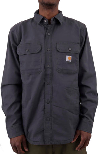 Carhartt Men's Rugged Flex Relaxed Fit Canvas Flannel-Lined Work