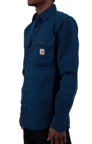 Carhartt Men's Rugged Flex Relaxed Fit Canvas Fleece-Lined Shirt
