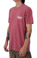 Work Wear Logo T-Shirt - Oxblood