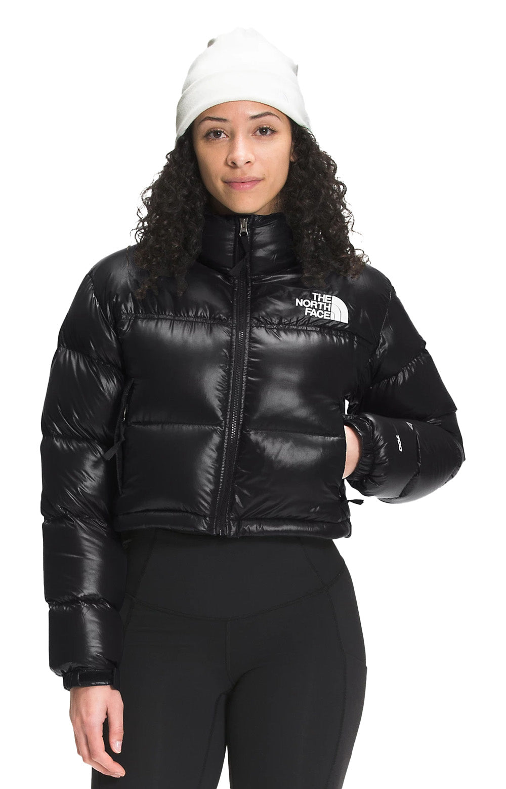 The North Face Women's, NF0A5GGE Nuptse Short Jacket - TNF Black