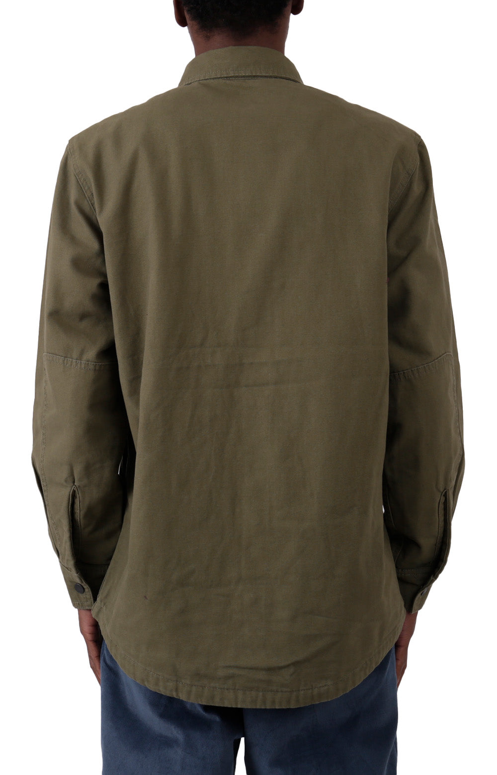 (WL658ML) Duck Flannel Lined Shirt - Military Green
