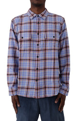 Cole Plaid Long Sleeve Shirt - Digital Violet Multi