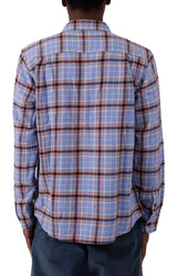 Cole Plaid Long Sleeve Shirt - Digital Violet Multi