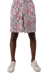 NY Yankees Floral Print Shorts