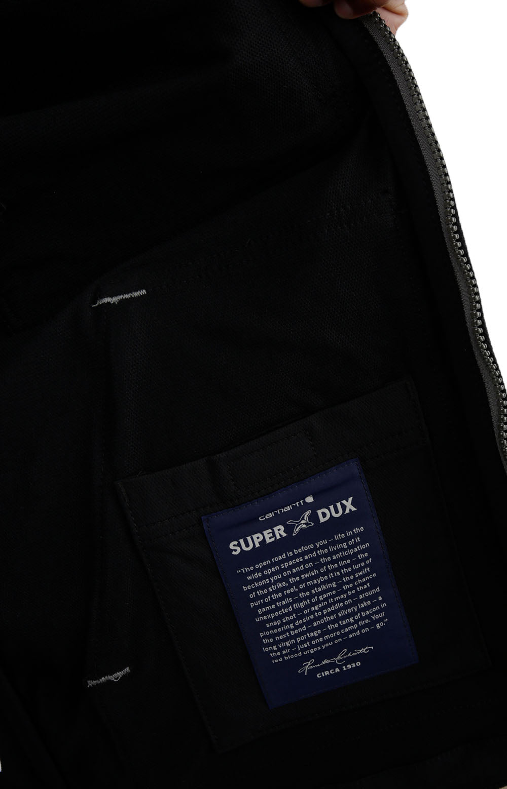 (105342) Super Dux Relaxed Fit Lightweight Mock-Neck Jacket - Black