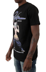 Inosuke Demon Slayer Black Cotton T-Shirt