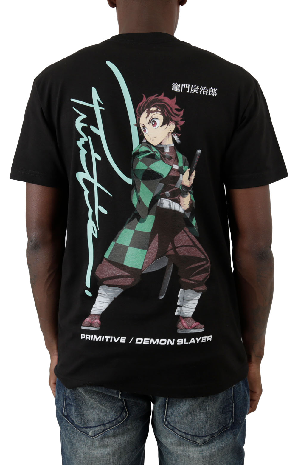 x Demon Slayer Tanjiro T-Shirt - Black