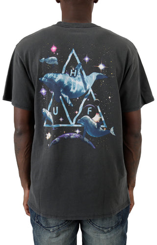 Space Dolphins T-Shirt - Black