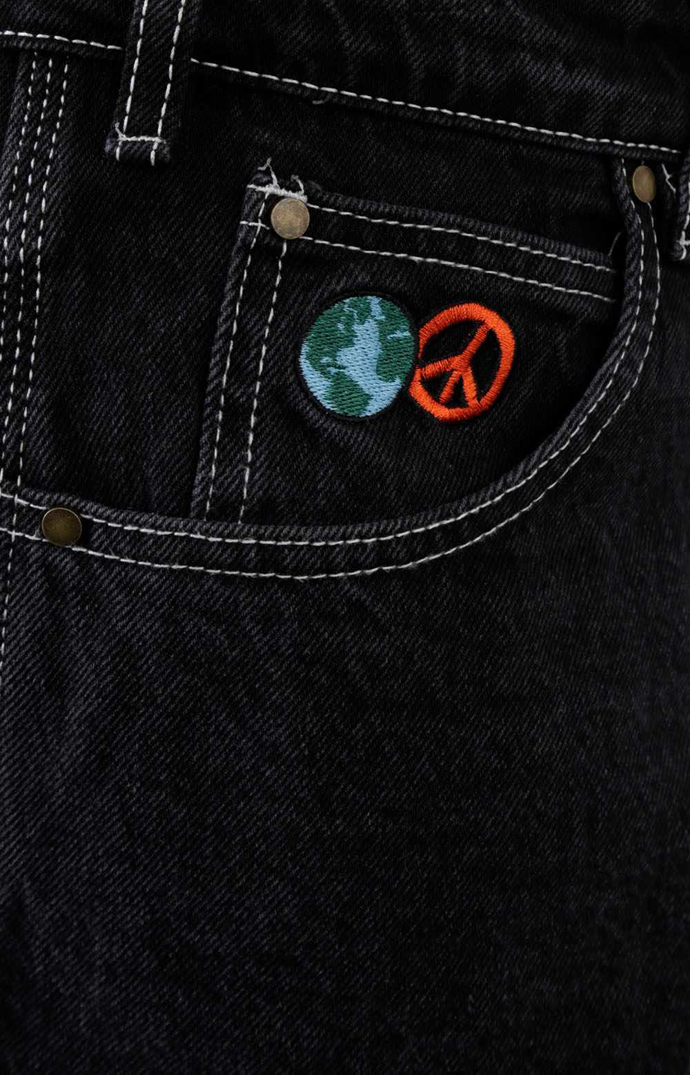 World Peace Denim Jeans - Washed Black
