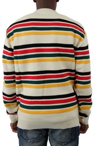 Stripe Knitted Sweater - Cream
