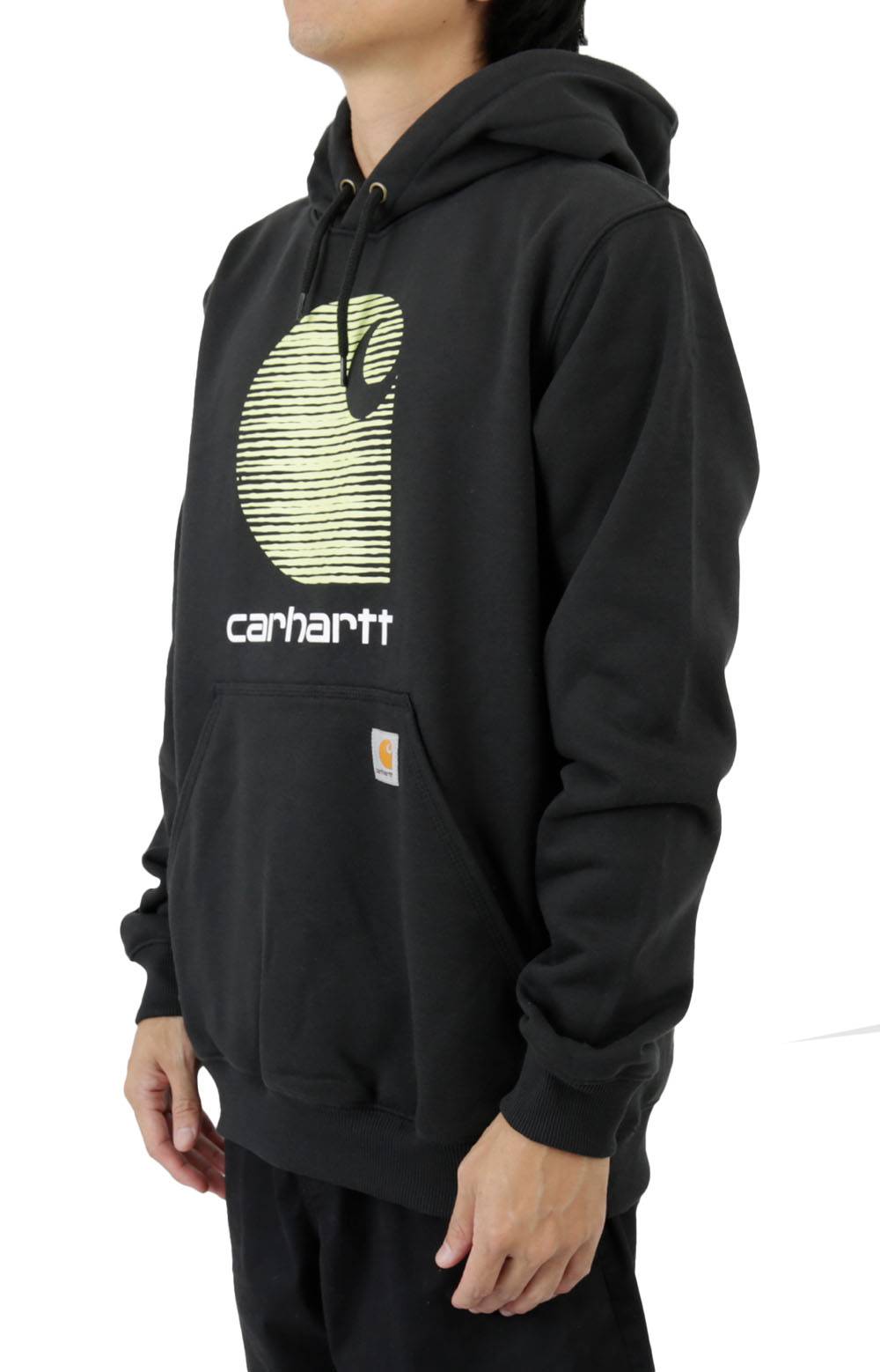 (105431) Rain Defender Loose Fit Midweight "C" Logo Graphic Sweatshirt - Black
