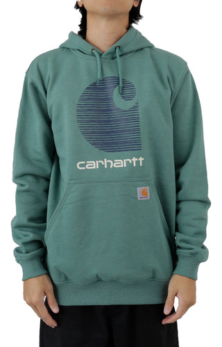 Carhartt Women's Relaxed Fit Rain Defender Graphic Sweatshirt, Black