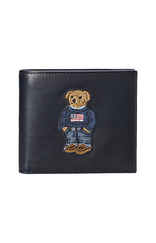 Polo Ralph Lauren Wallet in Brown with Bear Logo