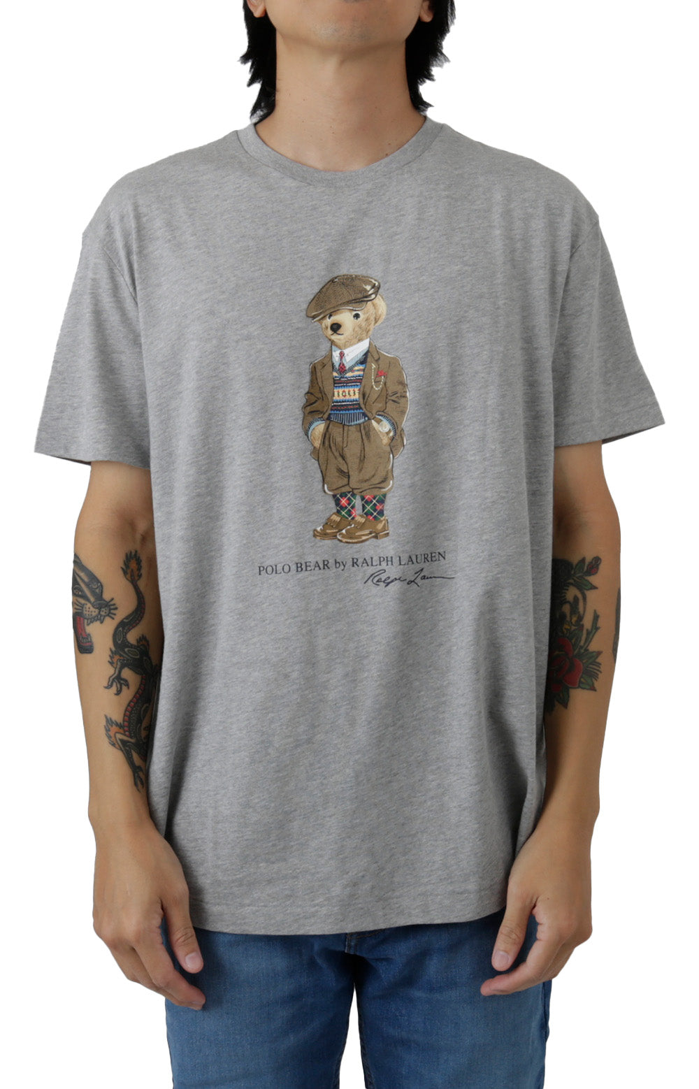 Polo Bear Jersey T-Shirt - Andover Heather Heritage Bear