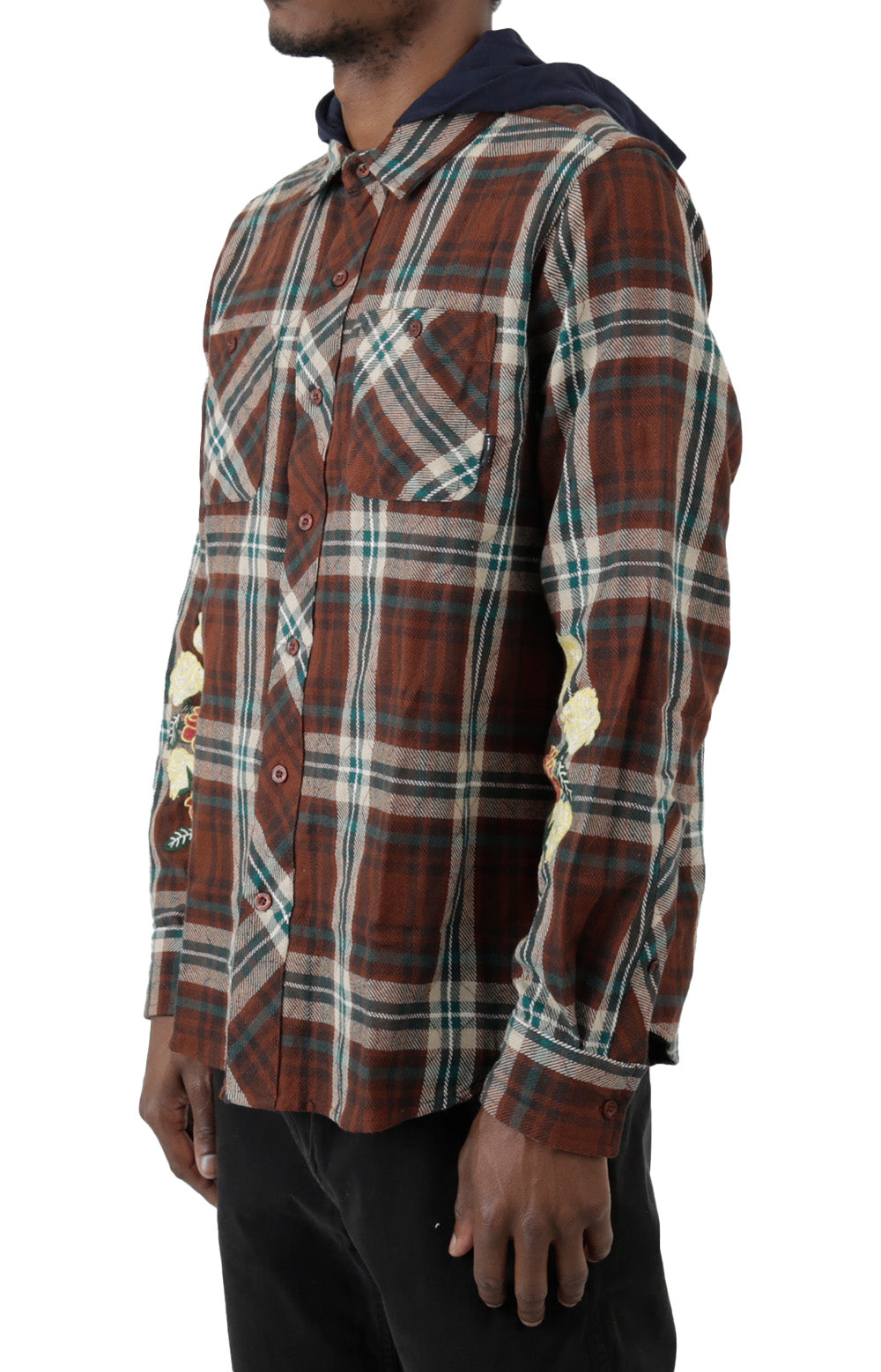 Layne Two-Fer Flannel - Brown