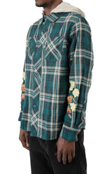 Layne Dual-Layer Flannel - Dark Green