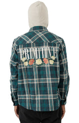 Layne Dual-Layer Flannel - Dark Green