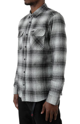 RVCA Vesuvio Long Sleeve Plaid Flannel Shirt - Green Tea