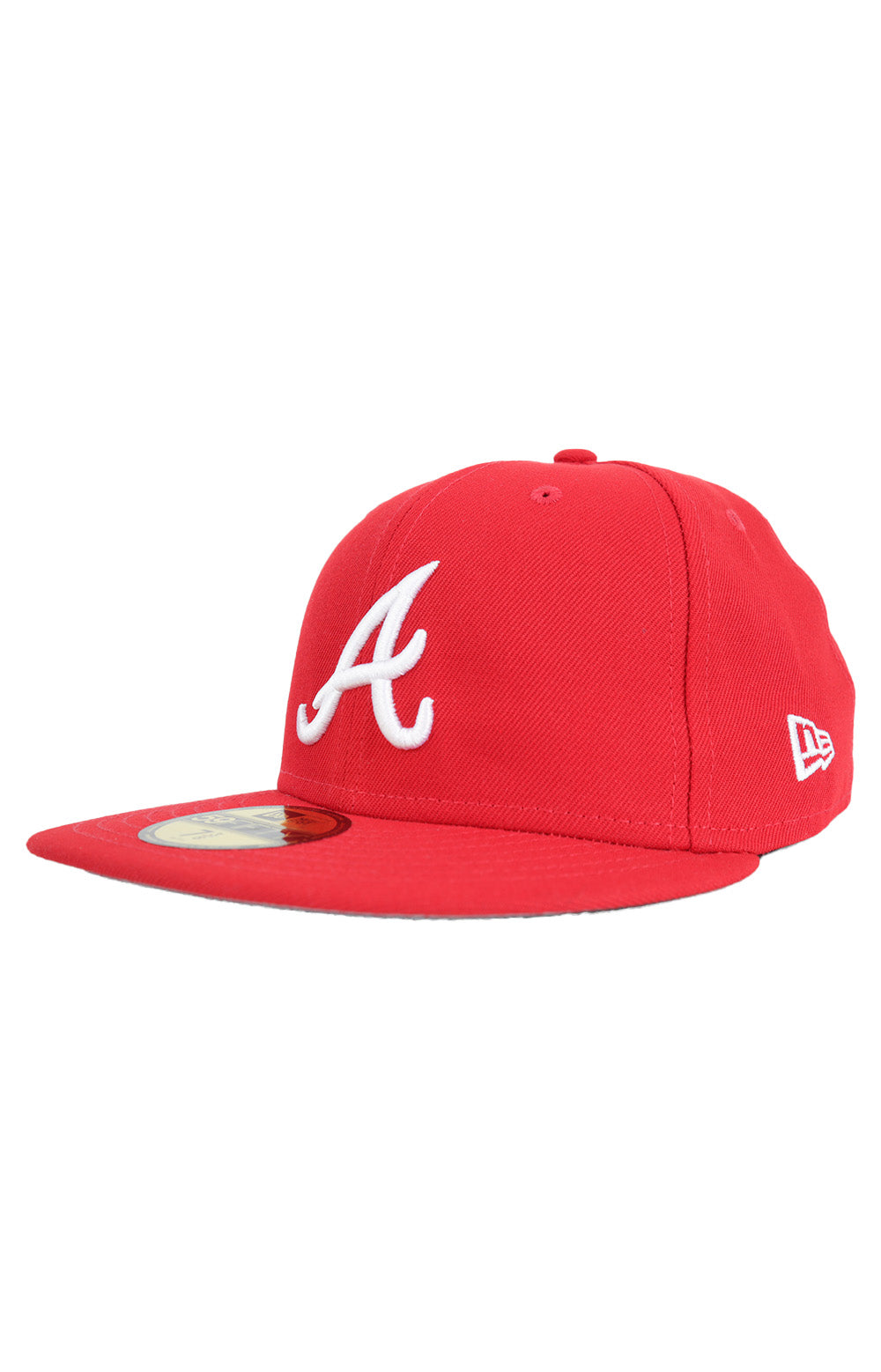 Atlanta Braves 95 World Series Patch Up 59FIFTY Fitted Hat - Scarlet Red