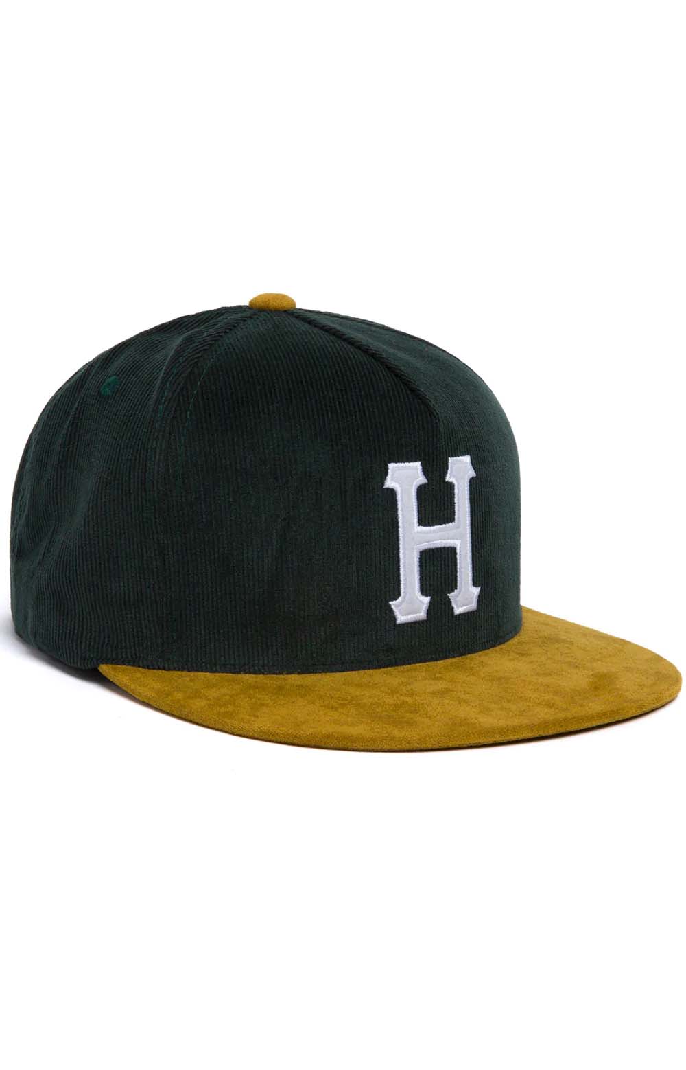 Corduroy Classic H Panel Hat - Forest Green