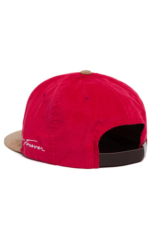 Corduroy Classic H Panel Hat - Red