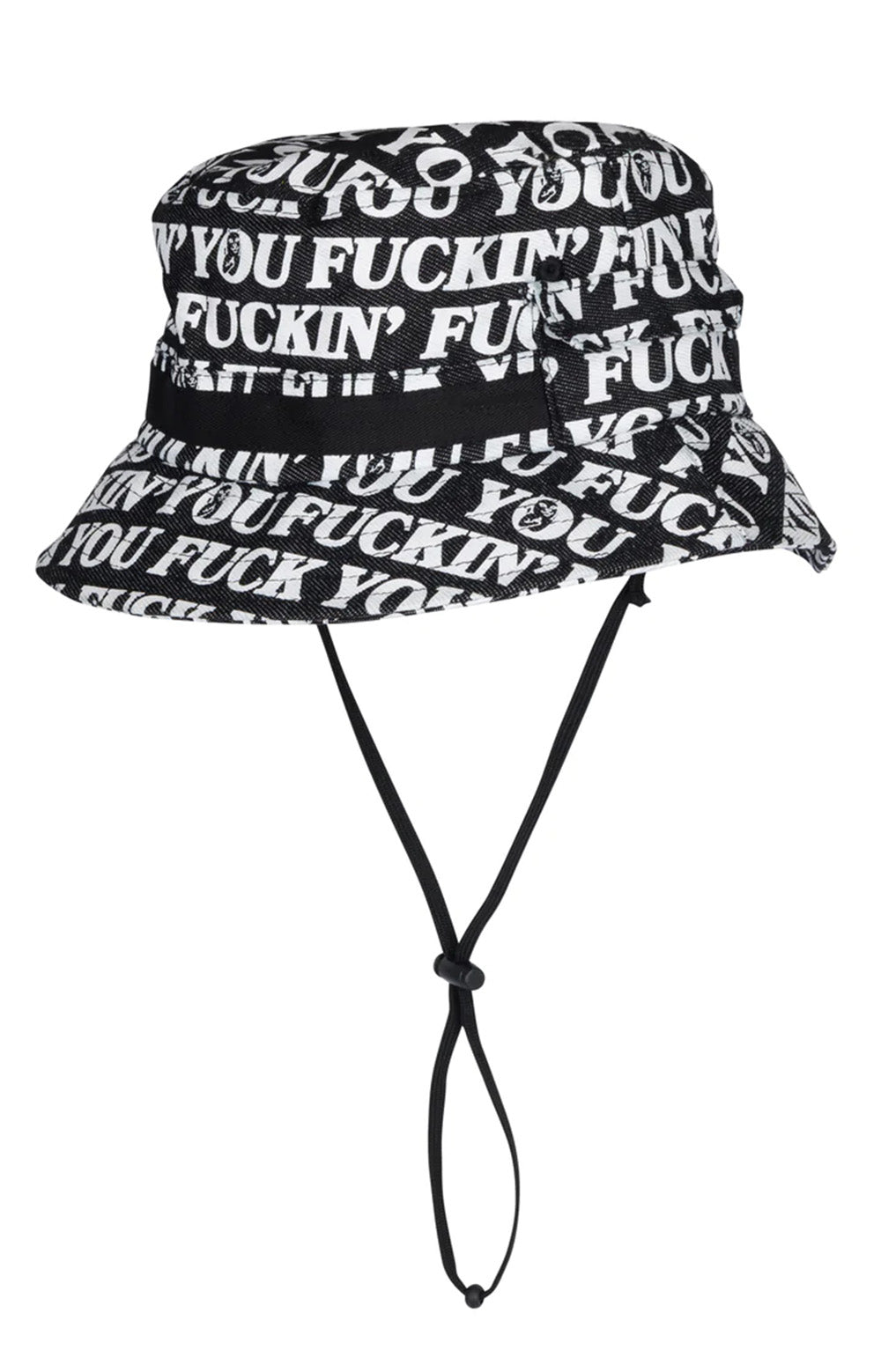 F*ckin F*ck Boonie Denim Hat - Black