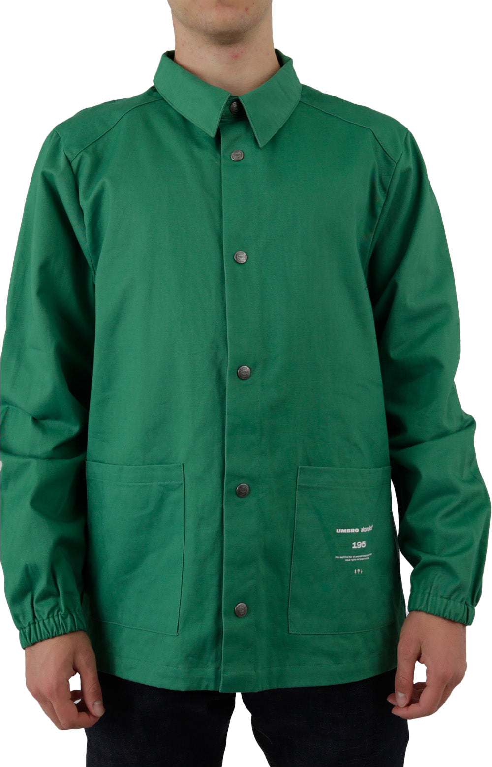 x Umbro Dove Coaches Jacket - Amazon Green