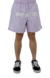 x Umbro Peace Checkboard Shorts - Pastel Lilac