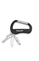 Engraved Logo Carabiner Tool with Knife and Scissors