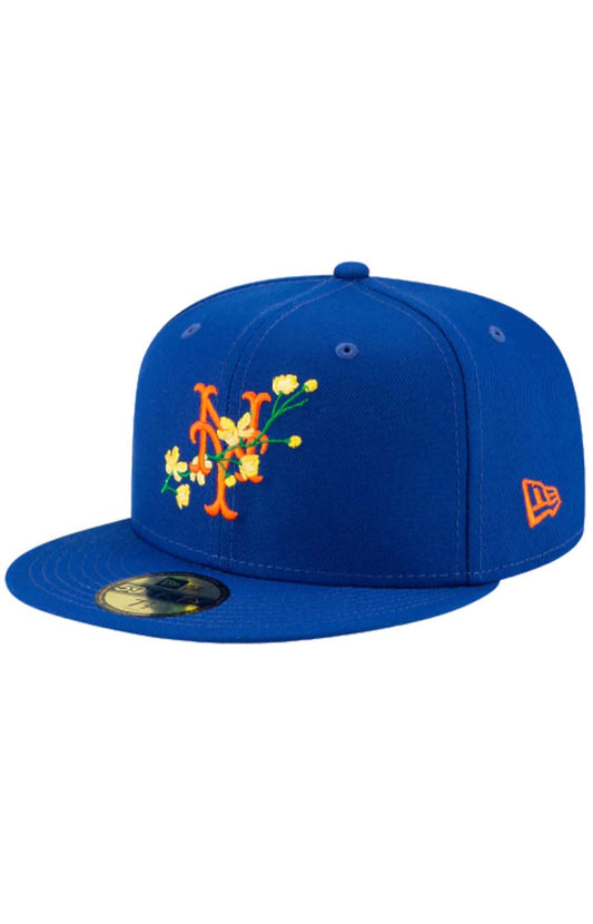 NY Mets Side Patch Bloom 59FIFTY Fitted Hat (60288175)