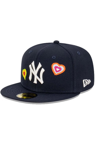 NY Yankees Chainstitch Heart 59FIFTY Fitted Hat