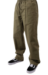 Obey Relaxed Fit Twill Pant - Field Green