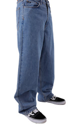 Covina Baggy Fit 5-Pocket Denim Trousers - Stonewashed Finish