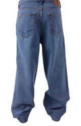 Covina Baggy Fit 5-Pocket Denim Trousers - Stonewashed Finish