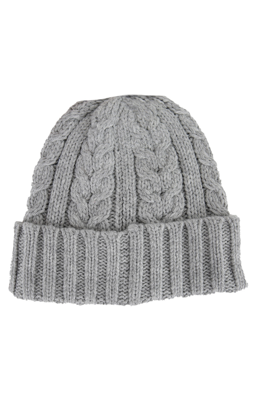 Recycled Cable Beanie - Andover Heather