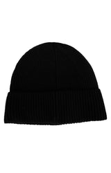 Embroidered Golden Retriever Beanie - Polo Black