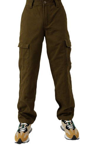 Quilted Cargo Pants - Olive