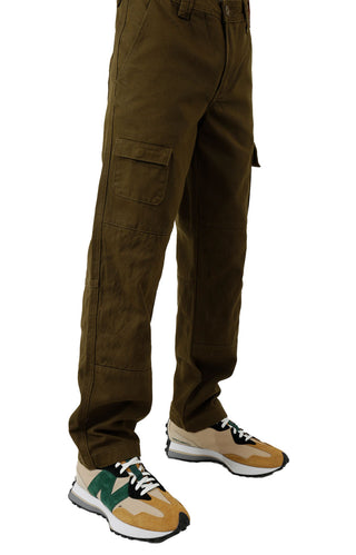 Quilted Cargo Pants - Olive