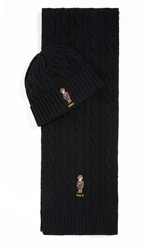 Classic Cable Heritage Bear Gift Set - Polo Black