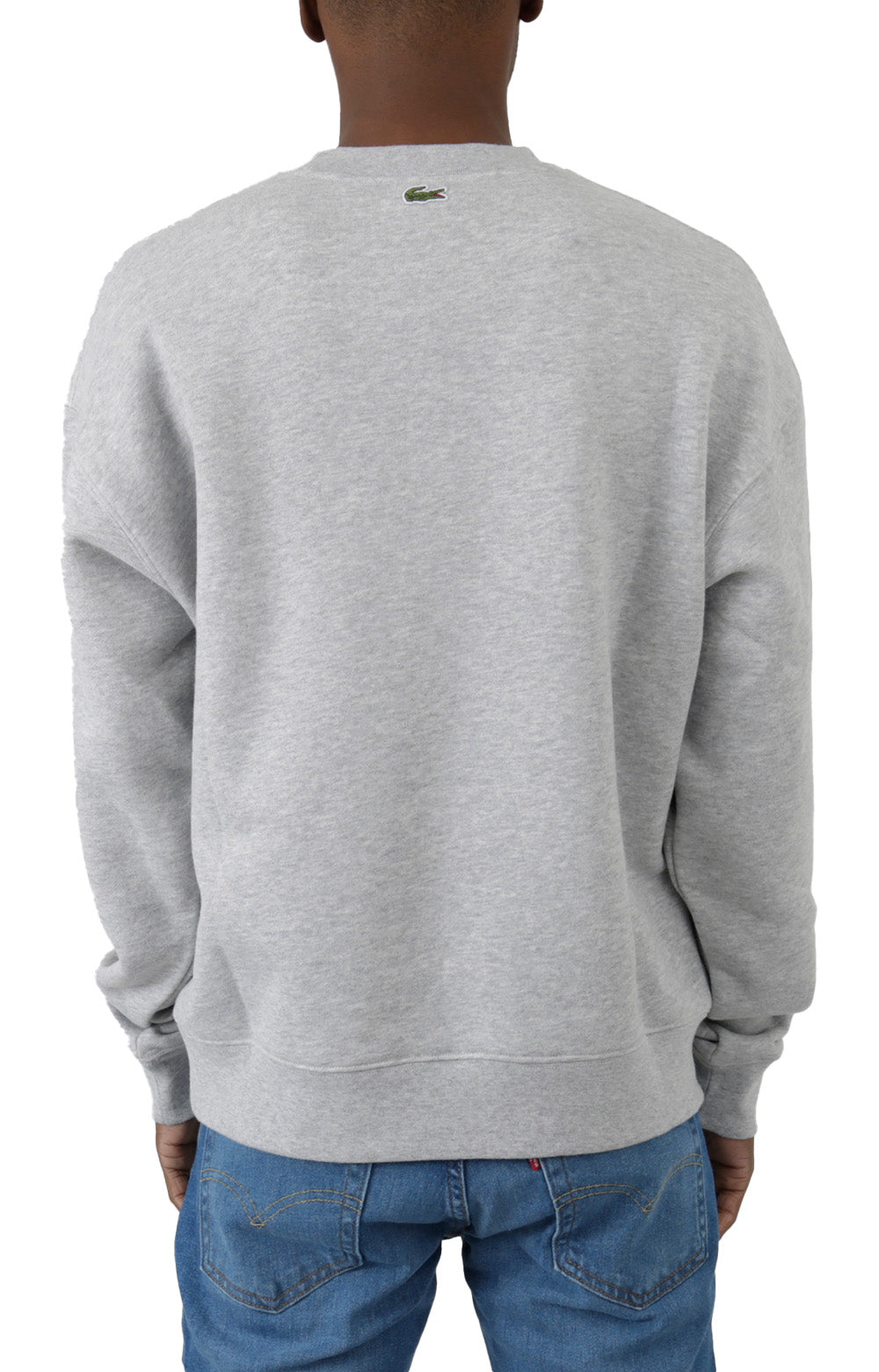 Loose Fit Organic Cotton Sweatshirt - Grey Chine