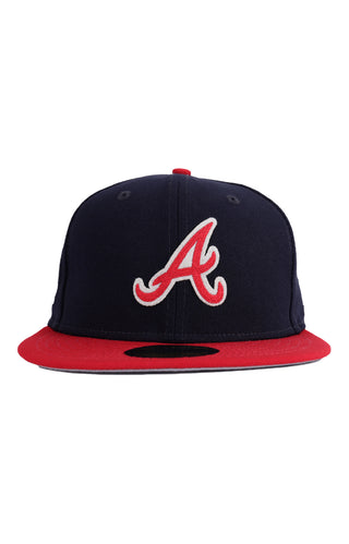 Atlanta Braves LETTERMAN SIDE-PATCH Fitted Hat by New Era