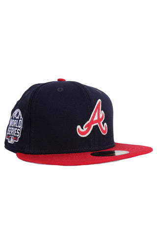 Atlanta Braves LETTERMAN SIDE-PATCH Fitted Hat by New Era